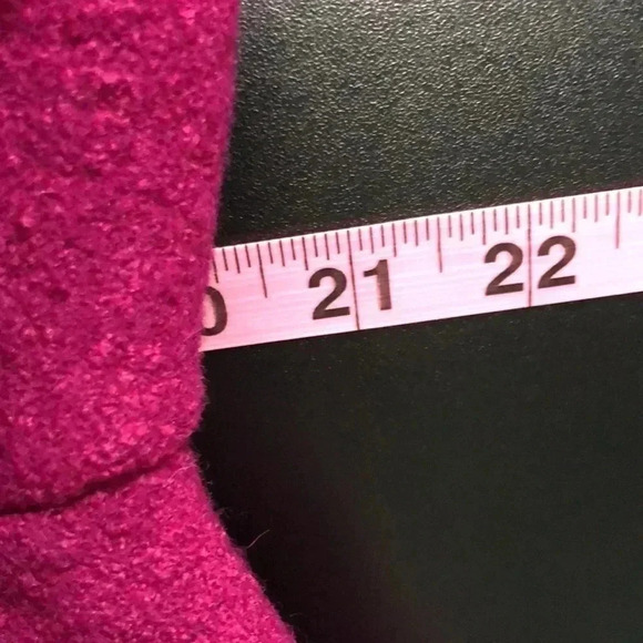 Lands’ End Wool/Rayon, lined, Pea Coat, single-breasted slash hip pockets - Picture 11 of 12
